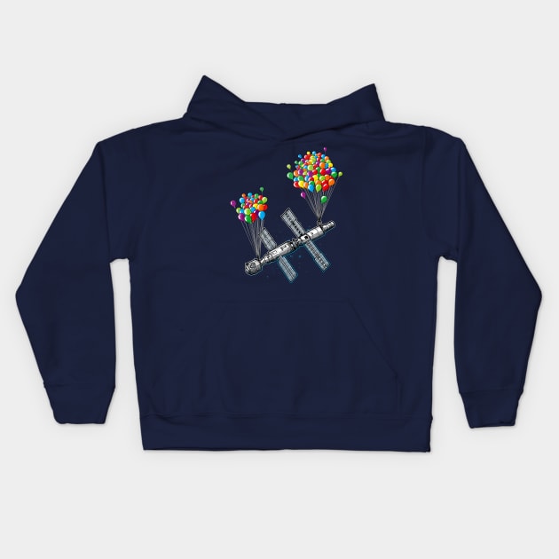 Satellite Kids Hoodie by raxarts